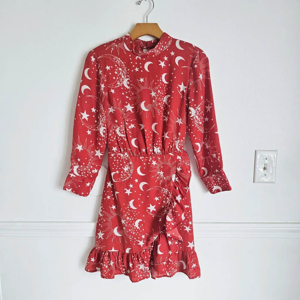 ASOS Ruffled Wrap Dress - Picture 2 of 11